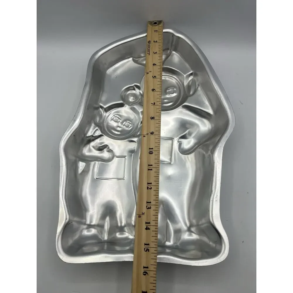 Vintage Teletubbies Cake Pan Wilton 1999 Aluminum Baking Mold Kids Party